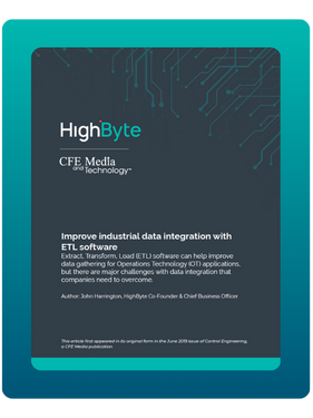 Improve industrial data integration with ETL software