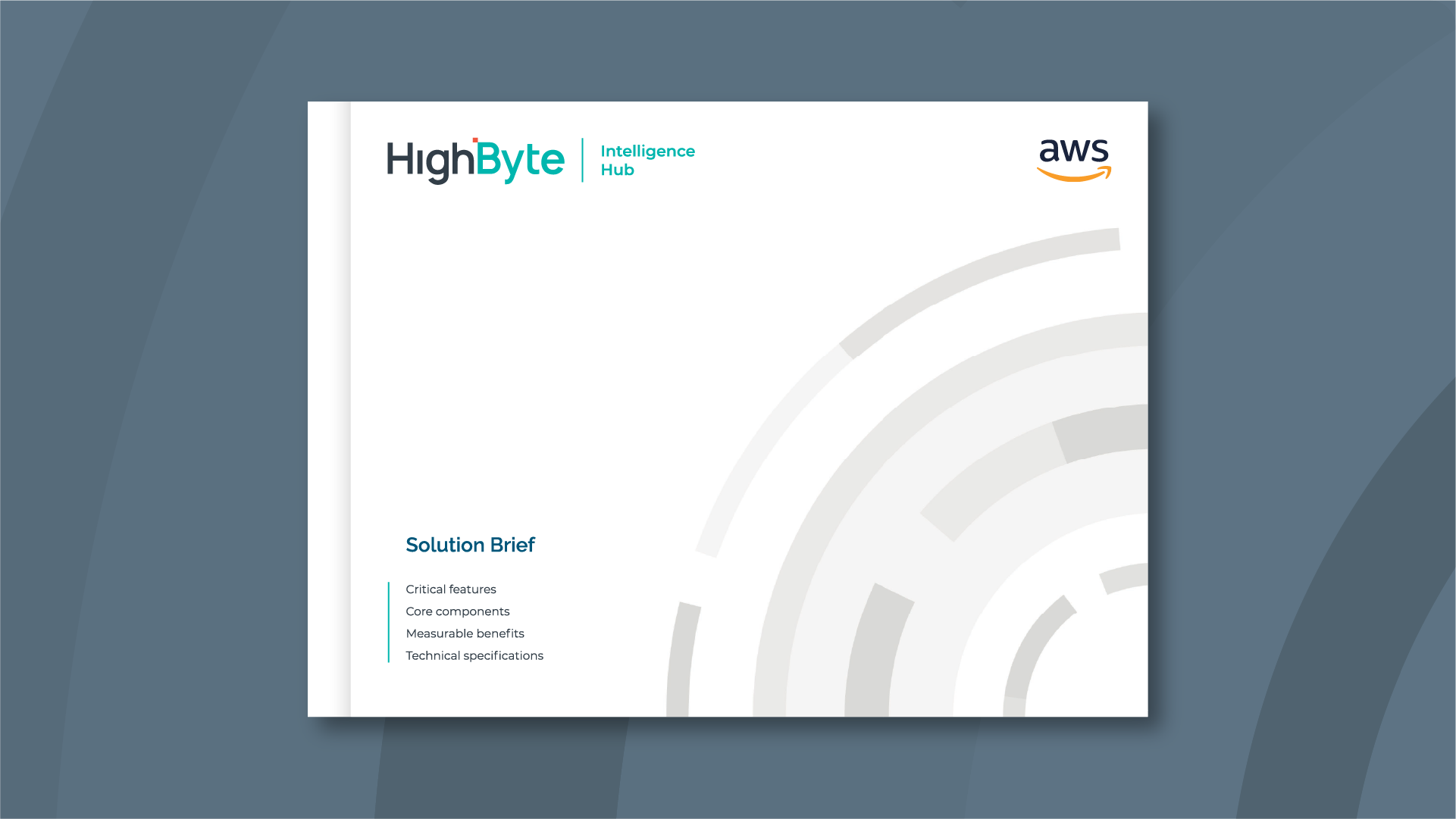 HighByte Intelligence Hub Version 4.0 Solution Brief for AWS