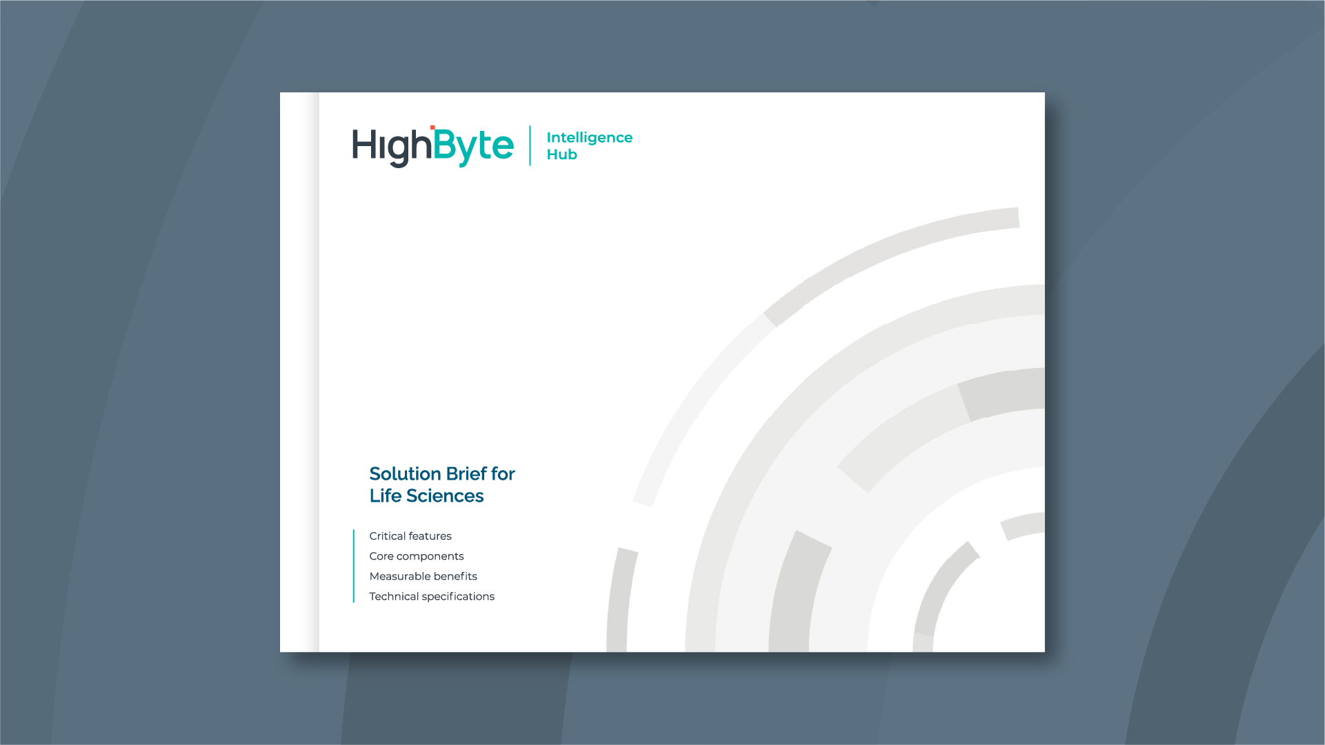 HighByte Intelligence Hub Version 4.0 Solution Brief for Life Sciences