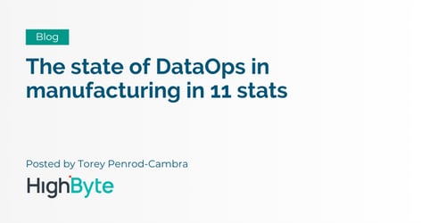 The state of DataOps in manufacturing in 11 stats