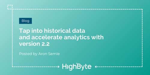 Tap into historical data and accelerate analytics with version 2.2